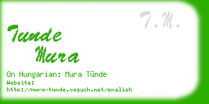 tunde mura business card